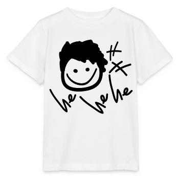 er, er he_smile_boy - Stanley/Stella Kinder T-Shirt MINI CREATOR  - Weiß - Vorne - Maike (125cm)