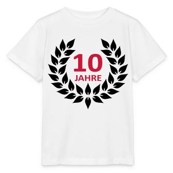 Lorbeerkranz - 10 Jahre - Stanley/Stella Kinder T-Shirt MINI CREATOR  - Weiß - Vorne - Maike (125cm)