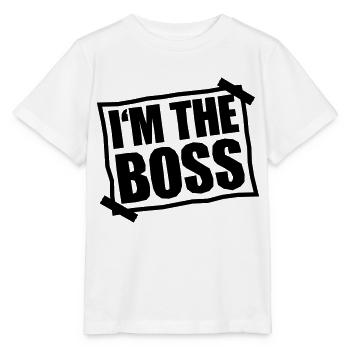 I'm The Boss Notice - Stanley/Stella MINI CREATOR Kids’ T-Shirt - white - Front - Maike (125cm)