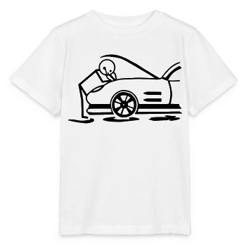 Kfz-Mechaniker - Stanley/Stella Kinder T-Shirt MINI CREATOR  - Weiß - Vorne - Maike (125cm)