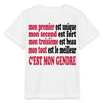 Mon gendre est beau - Stanley/Stella Kinder T-Shirt MINI CREATOR  - Weiß - Vorne - Maike (125cm)