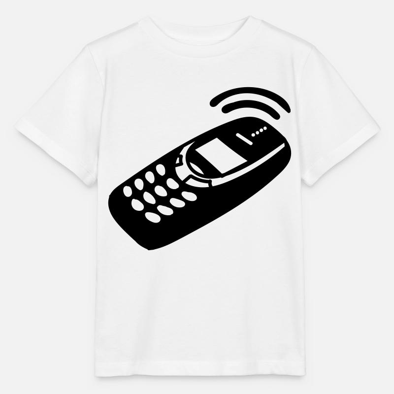 Mobile Phone - Stanley/Stella MINI CREATOR Kids’ T-Shirt - white