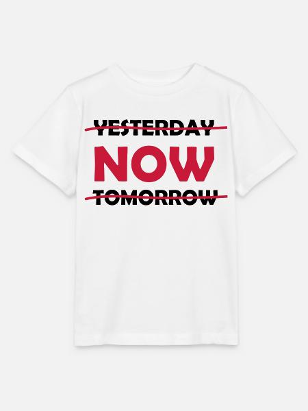 yesterday_now_tomorrow_1 - Stanley/Stella Kinder T-Shirt MINI CREATOR - Weiß