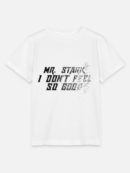 Mr. Stark Don't Feel So Good Mir Geht's Nicht Gut - Stanley/Stella Kinder T-Shirt MINI CREATOR - Weiß