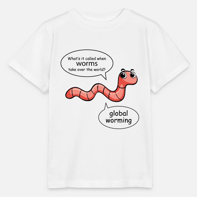 Kompostkompost Gartengarten Wurm Humor - Stanley/Stella Kinder T-Shirt MINI CREATOR  - Weiß