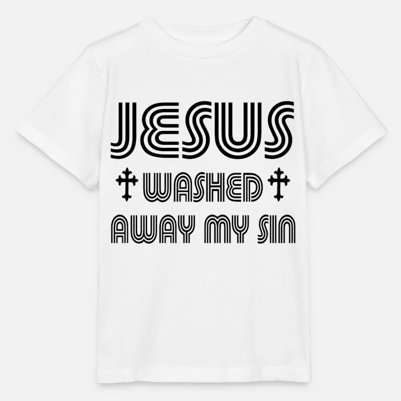 Jesus Christ God God - Stanley/Stella MINI CREATOR Kids’ T-Shirt - white