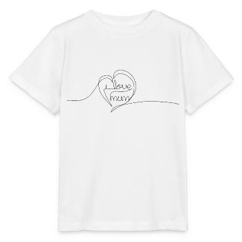 I love mum - Stanley/Stella MINI CREATOR Kids’ T-Shirt - white - Front - Maike (125cm)