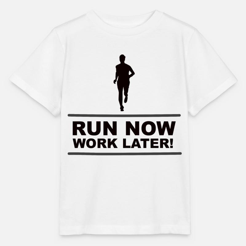 Courir jogging de travail cadeau - T-shirt bio MINI CREATOR Stanley/Stella Enfant - blanc