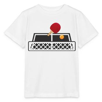 Ping-pong de table batte de balle - T-shirt bio MINI CREATOR Stanley/Stella Enfant - blanc - Devant - Maike (125cm)