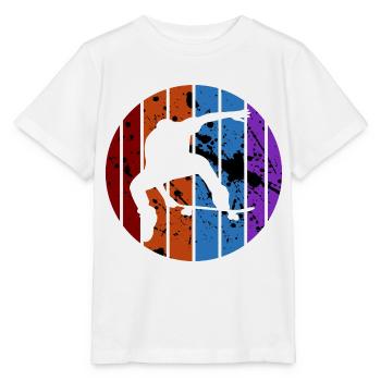 Skateboard - T-shirt bio MINI CREATOR Stanley/Stella Enfant - blanc - Devant - Maike (125cm)