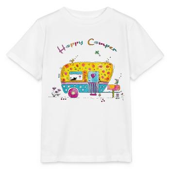 Caravane Happy Camper - T-shirt bio MINI CREATOR Stanley/Stella Enfant - blanc - Devant - Maike (125cm)