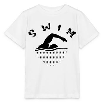 Swim Swimming - Stanley/Stella MINI CREATOR Kids’ T-Shirt - white - Front - Maike (125cm)