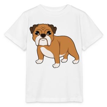 Bulldog - Stanley/Stella MINI CREATOR Kids’ T-Shirt - white - Front - Maike (125cm)