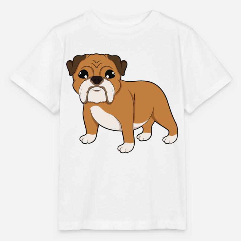 Bulldogge - Stanley/Stella Kinder T-Shirt MINI CREATOR  - Weiß