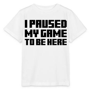 Pixel Game Paused - Stanley/Stella MINI CREATOR Kids’ T-Shirt - white - Front - Maike (125cm)