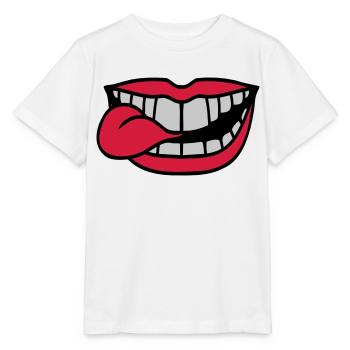 Étirez votre langue buccale - T-shirt bio MINI CREATOR Stanley/Stella Enfant - blanc - Devant - Maike (125cm)