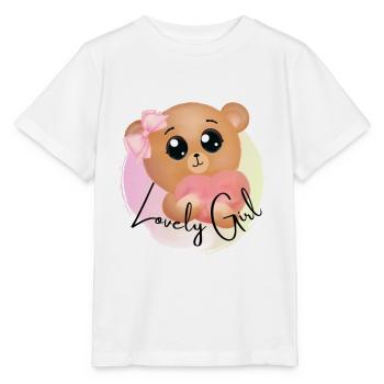 Cute teddy bear - Stanley/Stella Kinder T-Shirt MINI CREATOR  - Weiß - Vorne - Maike (125cm)