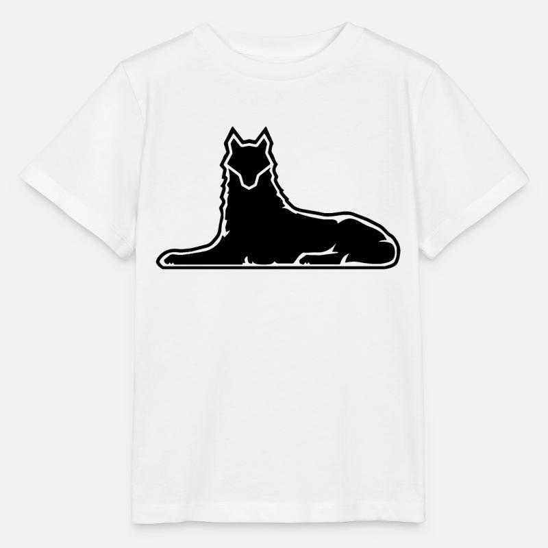 Lone Wolf - Stanley/Stella MINI CREATOR Kids’ T-Shirt - white