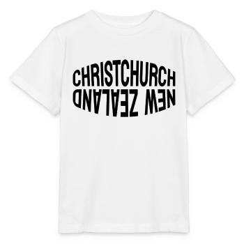 Christchurch - New Zealand - NZ - Maori - Aotearoa - Stanley/Stella Kinder T-Shirt MINI CREATOR  - Weiß - Vorne - Maike (125cm)