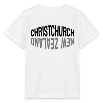 Christchurch - New Zealand - NZ - Maori - Aotearoa - Stanley/Stella Kinder T-Shirt MINI CREATOR  - Weiß - Vorne - Maike (125cm)