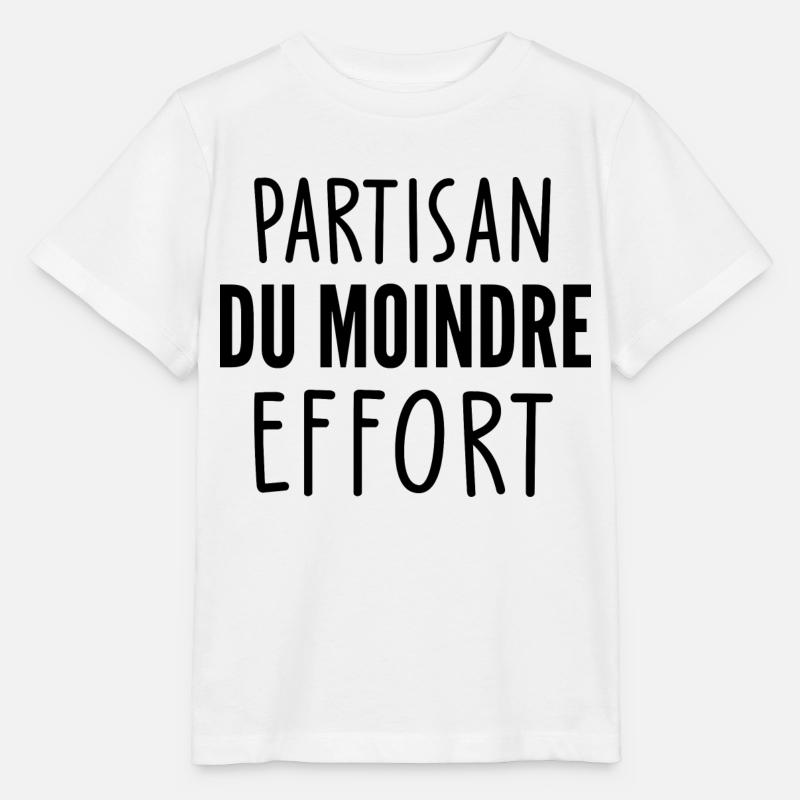 partisan du moindre effort - T-shirt bio MINI CREATOR Stanley/Stella Enfant - blanc
