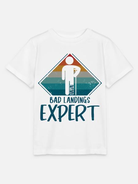 Bad Landings Expert - Stanley/Stella Kinder T-Shirt MINI CREATOR - Weiß