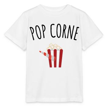 pop corne - T-shirt bio MINI CREATOR Stanley/Stella Enfant - blanc - Devant - Maike (125cm)