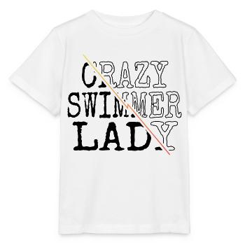 Swimming Swim Team Birthday Present - Stanley/Stella MINI CREATOR Kids’ T-Shirt - white - Front - Maike (125cm)