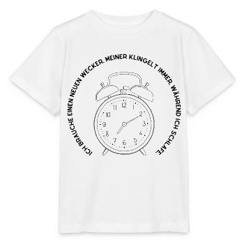 Wecker - Stanley/Stella Kinder T-Shirt MINI CREATOR  - Weiß - Vorne - Maike (125cm)