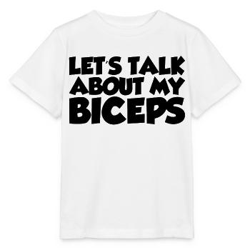 Parlons de mes biceps - T-shirt bio MINI CREATOR Stanley/Stella Enfant - blanc - Devant - Maike (125cm)