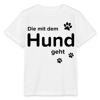 Dog Hund - Stanley/Stella Kinder T-Shirt MINI CREATOR  - Weiß - Vorne - Maike (125cm)