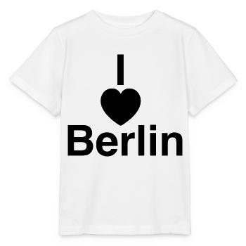 Design cool « I Love Berlin » pour lui et elle - T-shirt bio MINI CREATOR Stanley/Stella Enfant - blanc - Devant - Maike (125cm)