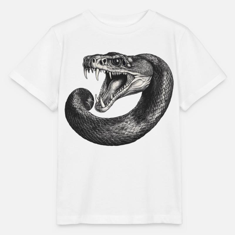 Snake - Stanley/Stella Kinder T-Shirt MINI CREATOR  - Weiß