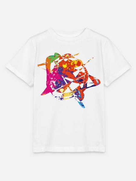 Geometrie und Farbe - Stanley/Stella Kinder T-Shirt MINI CREATOR  - Weiß