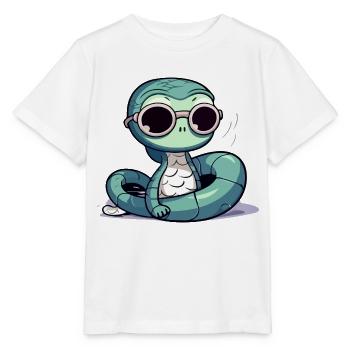 Oko die Schlange - Stanley/Stella Kinder T-Shirt MINI CREATOR  - Weiß - Vorne - Maike (125cm)