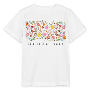 Grow positive thoughts - Stanley/Stella MINI CREATOR Kids’ T-Shirt - white - Front - Maike (125cm)