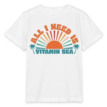 All I Need is Vitamin Sea, Sommer, Sonne, Strand - Stanley/Stella Kinder T-Shirt MINI CREATOR  - Weiß - Vorne - Maike (125cm)