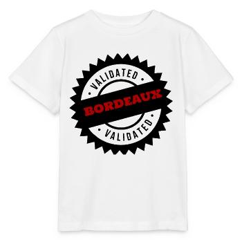 Bordeaux ist validiert - Stanley/Stella Kinder T-Shirt MINI CREATOR  - Weiß - Vorne - Maike (125cm)