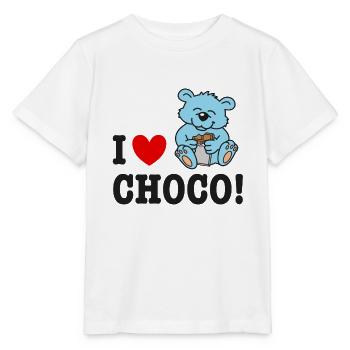 Little bear loves chocolate - Stanley/Stella MINI CREATOR Kids’ T-Shirt - white - Front - Maike (125cm)