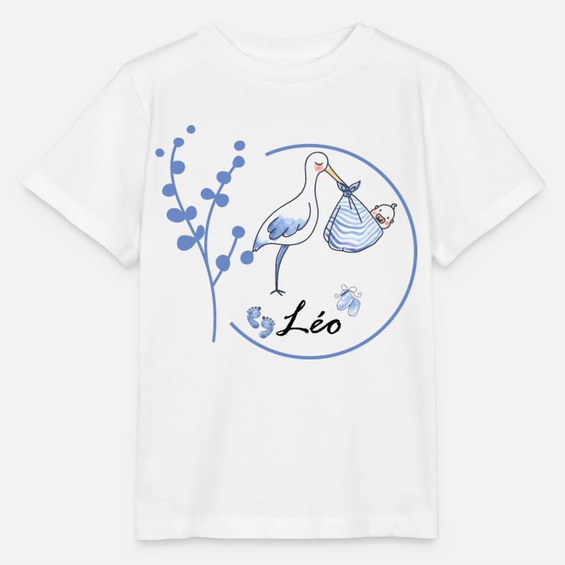 Leo, Name des Babys - Stanley/Stella Kinder T-Shirt MINI CREATOR  - Weiß