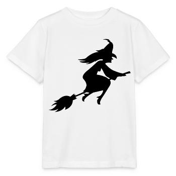 sorcière - T-shirt bio MINI CREATOR Stanley/Stella Enfant - blanc - Devant - Maike (125cm)