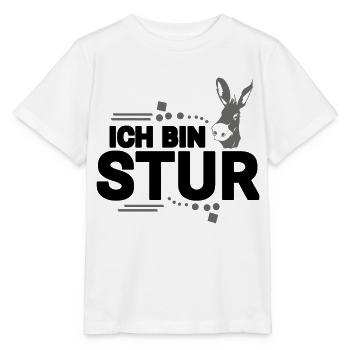 Donkey - Stubborn - Stanley/Stella MINI CREATOR Kids’ T-Shirt - white - Front - Maike (125cm)
