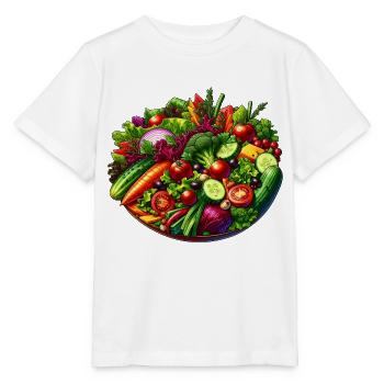 Gesund essen - Stanley/Stella Kinder T-Shirt MINI CREATOR  - Weiß - Vorne - Maike (125cm)
