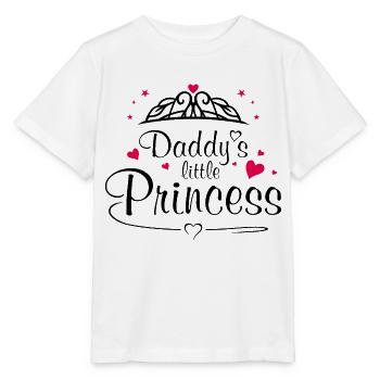 Daddy's little princess - Stanley/Stella MINI CREATOR Kids’ T-Shirt - white - Front - Maike (125cm)