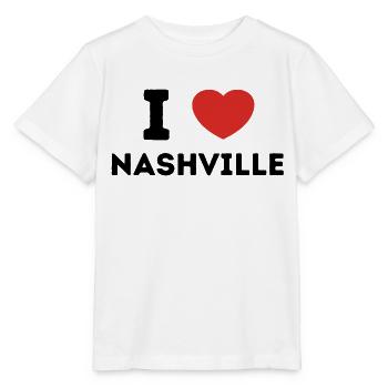I Love Nashville United States - Stanley/Stella MINI CREATOR Kids’ T-Shirt - white - Front - Maike (125cm)