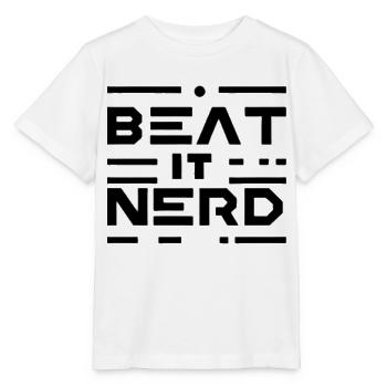 Battez-le Nerd 16 - T-shirt bio MINI CREATOR Stanley/Stella Enfant - blanc - Devant - Maike (125cm)