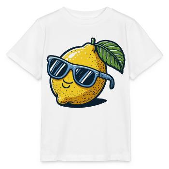 Lemon Sunglasses Summer - Stanley/Stella MINI CREATOR Kids’ T-Shirt - white - Front - Maike (125cm)