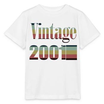2001 Geburtstag 2001 Jahrgang 2001 Geburtstag - Stanley/Stella Kinder T-Shirt MINI CREATOR  - Weiß - Vorne - Maike (125cm)