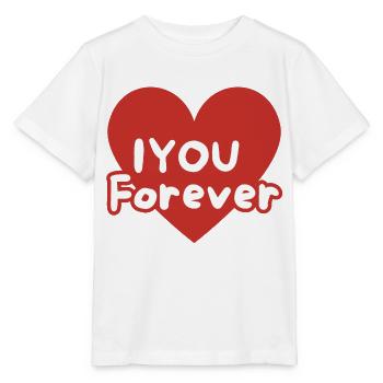 I love you forever - Stanley/Stella MINI CREATOR Kids’ T-Shirt - white - Front - Maike (125cm)