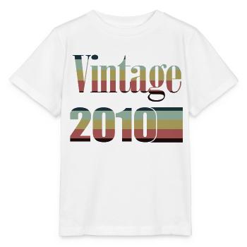2010 anniversaire 2010 né en 2010 anniversaire - T-shirt bio MINI CREATOR Stanley/Stella Enfant - blanc - Devant - Maike (125cm)